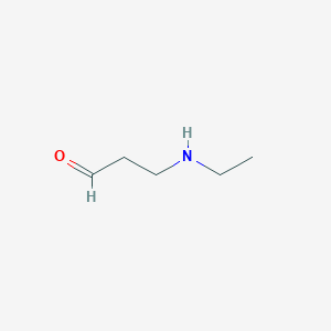 molecular formula C5H11NO B8504744 3-Ethylaminopropionaldehyde 