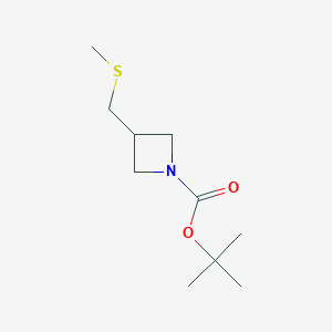 molecular formula C10H19NO2S B8504752 tert-Butyl 3-(methylthiomethyl)azetidine-1-carboxylate 