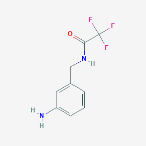 molecular formula C9H9F3N2O B8504773 N-(3-aminobenzyl)-2,2,2-trifluoroacetamide 