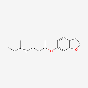 molecular formula C17H24O2 B8504786 6-[(6-Methyloct-5-en-2-yl)oxy]-2,3-dihydro-1-benzofuran CAS No. 51079-74-4