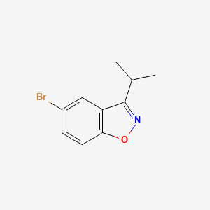molecular formula C10H10BrNO B8504797 5-Bromo-3-isopropylbenzo[d]isoxazole 