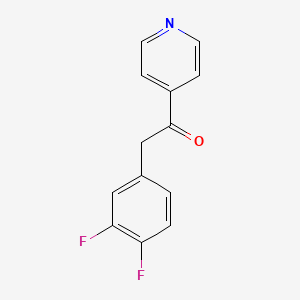 molecular formula C13H9F2NO B8504802 2-(3,4-Difluoro-phenyl)-1-pyridin-4-yl-ethanone 