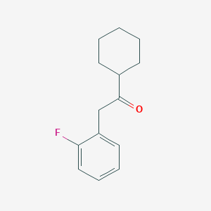 molecular formula C14H17FO B8504832 Cyclohexyl 2-Fluorobenzyl Ketone 