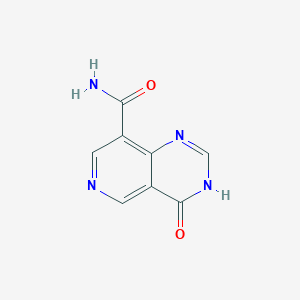 molecular formula C8H6N4O2 B8504856 4-Hydroxypyrido[4,3-d]pyrimidine-8-carboxamide 