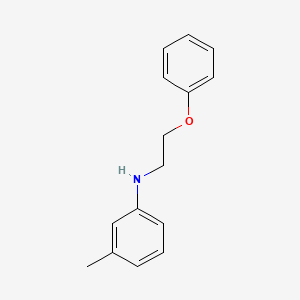 molecular formula C15H17NO B8504878 N-(2-phenoxyethyl)-m-toluidine 