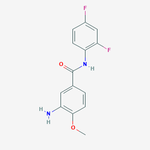 molecular formula C14H12F2N2O2 B8504886 3-Amino-4-methoxy-N-(2,4-difluorophenyl)-benzamide 