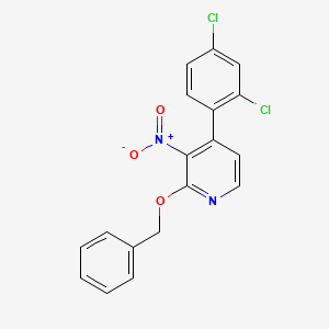 2-(Benzyloxy)-4-(2,4-dichlorophenyl)-3-nitropyridine