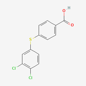 molecular formula C13H8Cl2O2S B8504921 4-[(3,4-Dichlorophenyl)sulfanyl]benzoic acid 