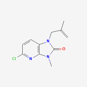 5-chloro-3-methyl-1-(2-methylprop-2-en-1-yl)-1,3-dihydro-2H-imidazo[4,5-b]pyridin-2-one