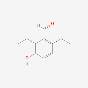 molecular formula C11H14O2 B8504960 2,6-Diethyl-3-hydroxy-benzaldehyde 