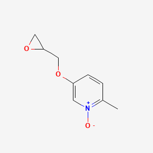molecular formula C9H11NO3 B8504999 2-Methyl-5-[(oxiran-2-yl)methoxy]-1-oxo-1lambda~5~-pyridine CAS No. 54128-02-8