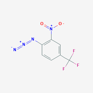 molecular formula C7H3F3N4O2 B8505039 2-Nitro-4-trifluoromethyl-phenylazide 