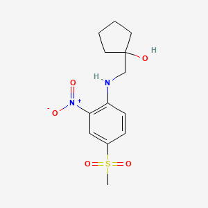 1-({[4-(Methylsulfonyl)-2-nitrophenyl]amino}methyl)cyclopentanol