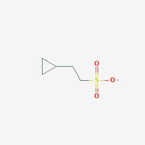 molecular formula C5H9O3S- B8505217 Cyclopropanemethanol,methanesulfonate 