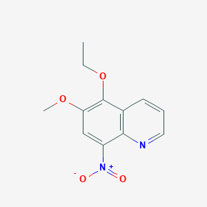 molecular formula C12H12N2O4 B8505225 5-Ethoxy-6-methoxy-8-nitroquinoline 