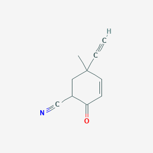 5-Ethynyl-5-methyl-2-oxocyclohex-3-enecarbonitrile
