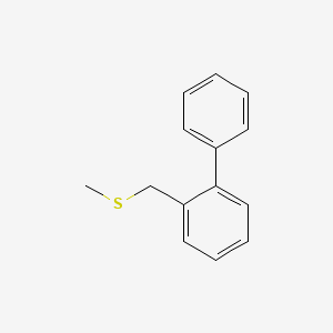 molecular formula C14H14S B8505553 2-[(Methylsulfanyl)methyl]-1,1'-biphenyl CAS No. 820963-33-5
