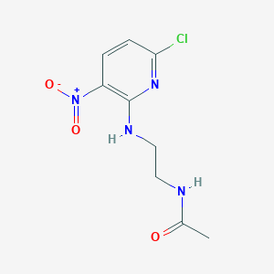molecular formula C9H11ClN4O3 B8505560 N-(2-(6-chloro-3-nitropyridin-2-ylamino)ethyl)acetamide 