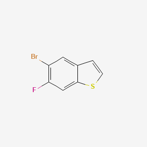 molecular formula C8H4BrFS B8505565 5-Bromo-6-fluorobenzo[b]thiophene 