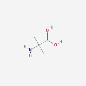 molecular formula C4H11NO2 B8505576 2-Amino-2-methylpropane-1,1-diol 