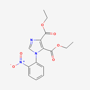 B8505678 Diethyl 1-(2-nitrophenyl)-1H-imidazole-4,5-dicarboxylate CAS No. 86110-14-7