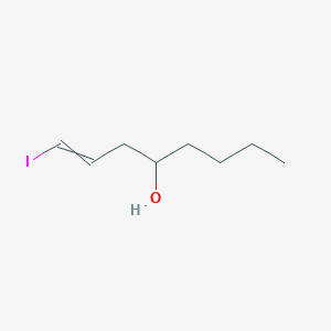 molecular formula C8H15IO B8505746 1-Iodooct-1-en-4-ol CAS No. 65989-29-9