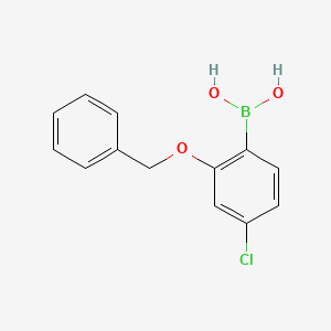 molecular formula C13H12BClO3 B8505764 (2-(Benzyloxy)-4-chlorophenyl)boronic acid 