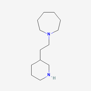 molecular formula C13H26N2 B8505773 3-[2-(hexahydro-1H-1-azepinyl)ethyl]piperidine CAS No. 122373-97-1