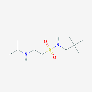 molecular formula C10H24N2O2S B8505826 2-Isopropylamino-ethanesulfonic acid (2,2-dimethyl-propyl)-amide 