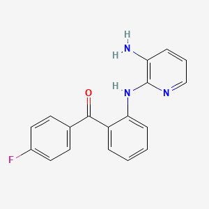molecular formula C18H14FN3O B8505854 {2-[(3-Aminopyridin-2-yl)amino]phenyl}(4-fluorophenyl)methanone CAS No. 83166-06-7