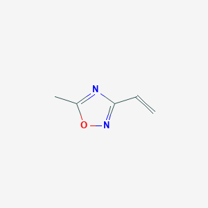 molecular formula C5H6N2O B8505860 3-Ethenyl-5-methyl-1,2,4-oxadiazole CAS No. 71088-08-9