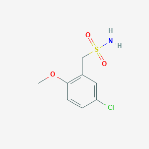 molecular formula C8H10ClNO3S B8505865 (5-Chloro-2-methoxyphenyl)methanesulfonamide 