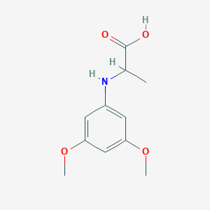 molecular formula C11H15NO4 B8505893 N-(3,5-dimethoxyphenyl)-D,L-alanine 