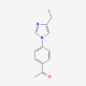 1-(4-(4-Ethyl-1H-imidazol-1-yl)phenyl)ethanone
