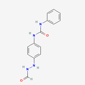 N-[4-(2-Formylhydrazinyl)phenyl]-N'-phenylurea