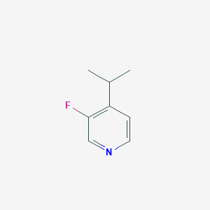 molecular formula C8H10FN B8505945 Pyridine, 3-fluoro-4-(1-methylethyl)- 