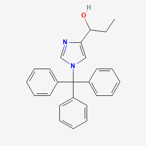 molecular formula C25H24N2O B8505967 1-(1-trityl-1H-imidazol-4-yl)propan-1-ol CAS No. 62256-51-3