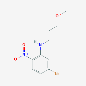 molecular formula C10H13BrN2O3 B8505980 (5-Bromo-2-nitrophenyl)(3-methoxypropyl)amine 