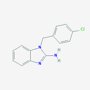 molecular formula C14H12ClN3 B008506 1-(4-氯苯甲基)-2-氨基苯并咪唑 CAS No. 109635-38-3
