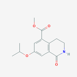 Methyl 1-oxo-7-(propan-2-yloxy)-1,2,3,4-tetrahydroisoquinoline-5-carboxylate
