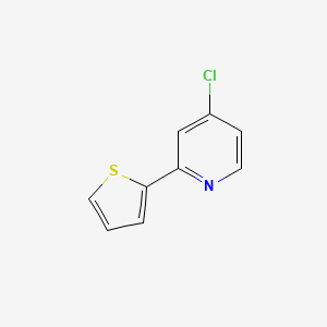 molecular formula C9H6ClNS B8506062 4-Chloro-2-thiophen-2-yl-pyridine 