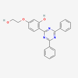 6-(4,6-Diphenyl-1,3,5-triazin-2(1H)-ylidene)-3-(2-hydroxyethoxy)cyclohexa-2,4-dien-1-one