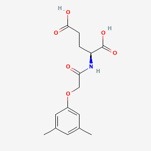 molecular formula C15H19NO6 B8506119 N-[(3,5-Dimethylphenoxy)acetyl]-L-glutamic acid CAS No. 651728-53-9