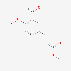 molecular formula C12H14O4 B8506129 3-(3-Formyl-4-methoxy-phenyl)-propionic acid methyl ester 