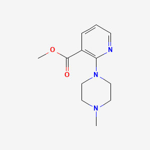 molecular formula C12H17N3O2 B8506141 Methyl 2-(4-methylpiperazin-1-yl)nicotinate 