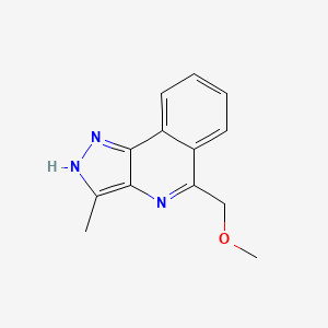 molecular formula C13H13N3O B8506165 5-Methoxymethyl-3-methyl-1H-pyrazolo[4,3-c]isoquinoline CAS No. 824968-25-4