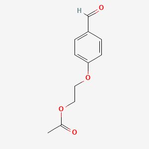 molecular formula C11H12O4 B8506166 4-(2-Acetoxyethoxy)benzaldehyde 