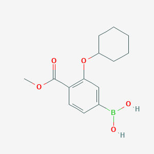 (3-(Cyclohexyloxy)-4-(methoxycarbonyl)phenyl)boronic acid