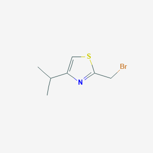 molecular formula C7H10BrNS B8506346 2-(Bromomethyl)-4-isopropylthiazole 