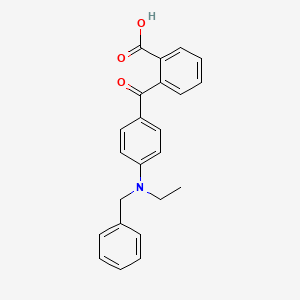 molecular formula C23H21NO3 B8506362 2-{4-[Benzyl(ethyl)amino]benzoyl}benzoic acid CAS No. 64969-03-5